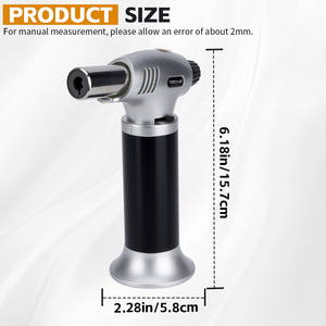 Torche de soudage BS400, allumeur au butane pour extérieur, briquet de cuisine coupe-vent, capacité 10g - Product Image 4
