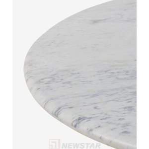 Modern Vintage <b>Outdoor</b> Garden <b>Dining</b> <b>Table</b> Marble Round Natural White Living Room Indoor Kitchen - Product Image 4