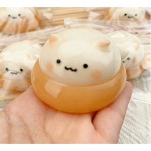 Juguete Antiestrés de Hamster de Castañas Daifuku Cremoso, Relleno de Agua, de Compresión y Expulsión, de Rebote Lento, Textura Similar a la de Slime de Alta Estética - Product Image 2