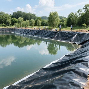 Nhiệm Vụ Nặng Nề Trắng <span class=keywords><strong>HDPE</strong></span> Geomembranes Cá Ao Lót Đúc Lớp Cho Nuôi Trồng Thủy Sản Tôm Cá Ao Trang Trại Xây Dựng - Product Image 1