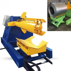 Automation 5 tonnes Capacité Double Tête En Acier Bobine Hydraulique Decoiler Uncoiler Machine