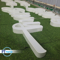 Letras de Canal Acrílicas LED 3D Personalizadas, Letrero de Plástico Blanco Opal Impermeable para Negocios, Tiendas y Restaurantes