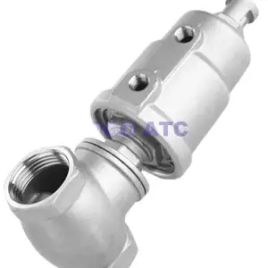 Female thread Angle seat valve pneumatic steam Stainless steel Angle seat valve 304 head plastic head T-type water valve