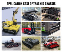 Châssis modulaire tout-terrain à commande radio certifié CE, base de robot chenillé personnalisée, longue portée, télécommandé, open source