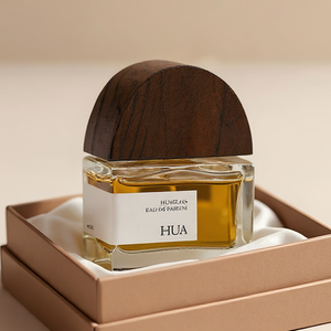 Großhandel leere Parfüm flasche 50ml Clear Home Decoration Natürliche Holz kappen Parfüm Glasflasche Kunden spezifische Etiketten und Box - Product Image 3