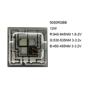 התאמה אישית של שבב <span class=keywords><strong>LED</strong></span> מסוג <span class=keywords><strong>SMD</strong></span> 5050 כחול 460 ננומטר 465 ננומטר ירוק 520 ננומטר 530 ננומטר אינפרא אדום 950 ננומטר 960 ננומטר, עדשת זכוכית שטוחה, 12W 3V Xml2 - Product Image 3