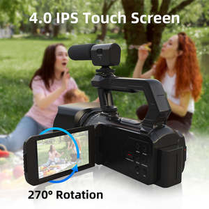 Cámaras de Video HD 4K de 56MP, Zoom Óptico 6X, Pantalla Táctil IPS de 4.0 Pulgadas, Videocámara de Mano, Cámara DV para Vlogging y Fotografía - Product Image 4