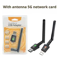Adaptador WiFi Externo USB 2.0 de Doble Banda, Gigabit de Alta Velocidad para Laptop y PC, en Stock
