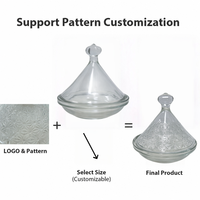Pot à bougie en verre borosilicate transparent, soufflé à la main, en forme de cône, personnalisable avec logo, qualité alimentaire, pour la décoration intérieure et les coffrets cadeaux (vente en gros)