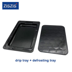 Juego de bandejas de descongelación rápida de grado alimenticio-Bandeja de descongelación multiusos con bandeja de goteo extraíble para carne/Pescado/<span class=keywords><strong>pollo</strong></span>, no necesita <span class=keywords><strong>microondas</strong></span> - Product Image 2