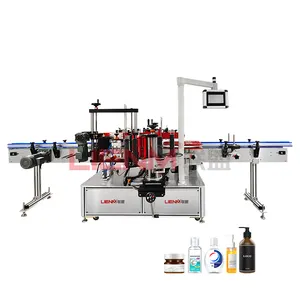 LIENM automatic double sided label labeling machine square and round sticker labeling machine