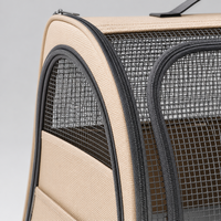 Bolsa de Transporte Multifuncional para Mascotas YAOYUE, Mochila de Viaje Transpirable de Tela Oxford con Malla para Perros y Gatos