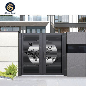 Außen-Haupttor-Design Landhaus-Stil Sicherheitstür Aluminium Automatisches Modernes Tor für Häuser - Product Image 3