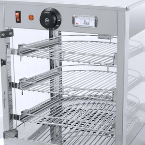 Espositore Riscaldante per Alimenti in Acciaio Inox e Vetro 220V per Ristoranti Commerciali - Product Image 2