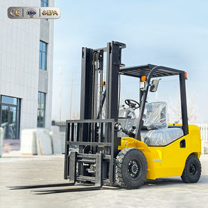 무료 배송 2.5톤 디젤 지게차 1톤 1.5톤 2톤 2.5톤 디젤 지게차 EPA 유로5 엔진 4륜 구동 지게차 - Product Image 2