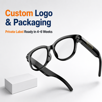 Gafas Inteligentes con IA y Logotipo Personalizado, Cámara de 8MP, WiFi 5.3, Resistentes al Agua IPX4, Video 1080P, Audio de Oído Abierto, Gafas de Sol OEM/ODM