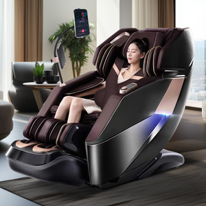 Großhandel 4D <span class=keywords><strong>Massage</strong></span> stühle für den Heimgebrauch, luxuriöser Ganzkörper, Schwerelosigkeit SL-Schiene, voll automatische AI-Sprach steuerung - Product Image 4