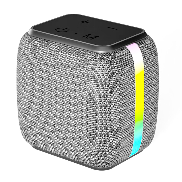 Wholesale Mini Portable Wireless Speaker BT 5.3 Version RGB Light Design Fabric for Outdoor Use Battery Powered