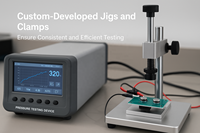 Termometer Digital portabel kustom, Sensor suhu daya baterai Lithium tampilan OLED akurasi tinggi PT100