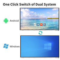75-Inch Interactive Digital Whiteboard Smart Board Display Flat Panel Touch Screen for Classroom & Conference Interactive Boards