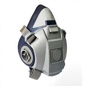 CE Half Face Respirator TPE Reusable With Organic Vapor Filter Cartridge Adjustable Nose <b>Clip</b> For Chemical Production - Product Image 2