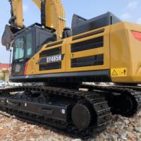 Excavatrice SANY d'occasion SY215/SY225/SY235/SY285/SY205/SY365H/SY465H/SY485H certifiée CE EPA, modèle 2022, moteur d'extraction aurifère, boîte de vitesses