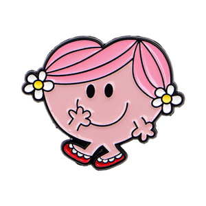 Reino Unido Popular niños obras literarias dibujos animados broches moda lindo Miss Mr personaje recuerdo esmalte solapa Pin - Product Image 3