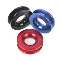 Service de fraisage CNC sur mesure, anneau à faible friction en aluminium, poulie de guidage en aluminium pour équipement de guidage de cordes