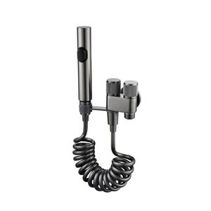 Prix usine accessoire de toilette lavage par pulvérisation angle bidirectionnel à un interrupteur avec pistolet à eau haut - Product Image 1