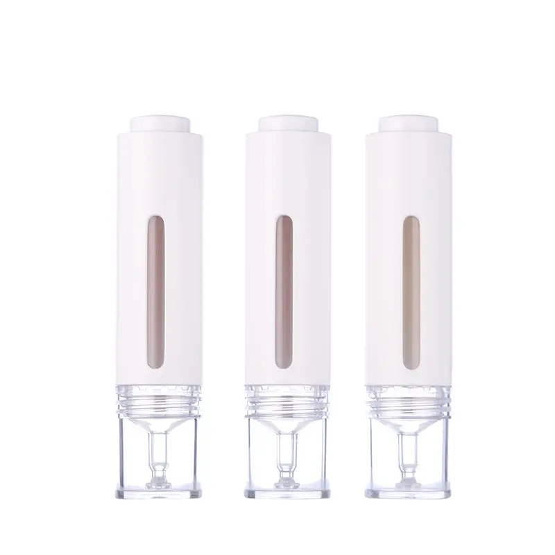 plastic 15ml serum oil dropper airless bottle water needle injection tube airless syringe bottle