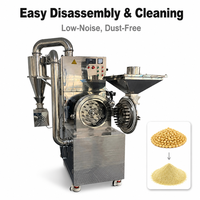 Machine à moudre le thé matcha avec système de dépoussiérage, broyeur à petite échelle pour herbes, feuilles, épices, usine alimentaire