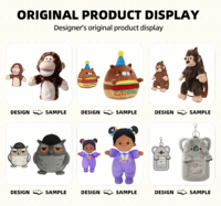 Chaussons en peluche personnalisés à motif de dessin animé, pantoufles d'hiver, chaussures d'intérieur, mignons animaux en peluche, en coton pour la maison