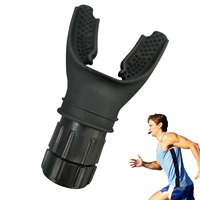 Entraîneur Respiratoire Sportif pour Exercice Pulmonaire, Embout Facial, Respirateur, Équipement de Fitness pour l'Entraînement des Poumons en Boxe