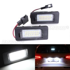 ไฟส่องป้ายทะเบียนรถยนต์ LED 2 ดวง 12V SMD3528 สำหรับ Audi A4 B8 A5 Q5 S5 TT A1 S4 A6 A7 ปี 2008-2013 ไม่มีข้อผิดพลาด - Product Image 2