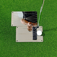 Set Cermin Latihan Golf SwingPerfect 3-Piece, Baja, Dua Sisi, Alat Bantu Latihan, Cermin Bahu, Serat Karbon, Alat Bantu Penyelarasan T-Tool