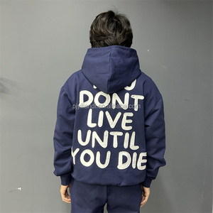 Mode en gros coton soie maille pile boucle sueur grand filet d'araignée et mignon fantômes sweat à capuche hommes impression numérique sweats à capuche - Product Image 2