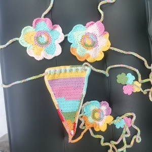 ACKI Soutien-<span class=keywords><strong>gorge</strong></span> sexy brodé <span class=keywords><strong>de</strong></span> fleurs en crochet pour femmes, personnalisé, <span class=keywords><strong>maillot</strong></span> <span class=keywords><strong>de</strong></span> <span class=keywords><strong>bain</strong></span> respirant - Product Image 5