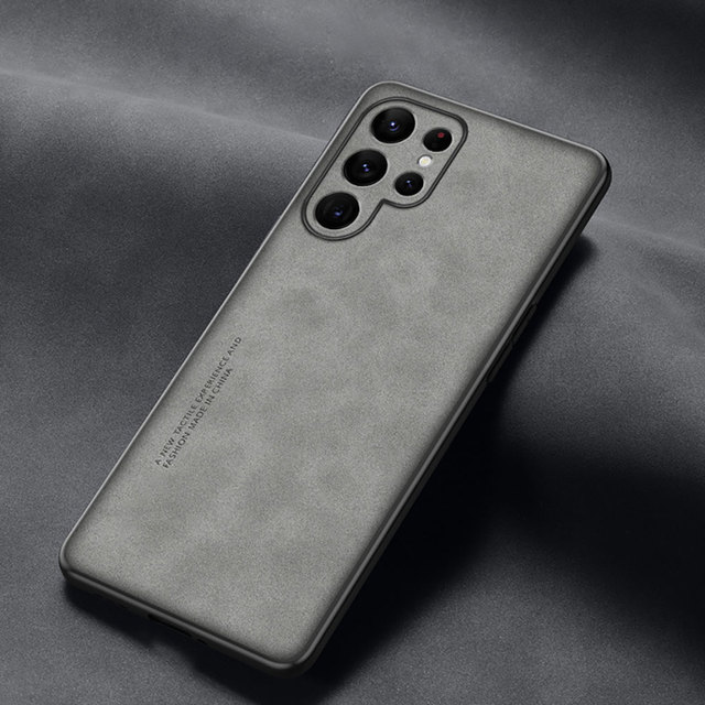 Leather Protective Case for Samsung for Galaxy S24+ S24 FE S23+ S23 S22 Ultra 5G 360 Full Coverage Phone Cover