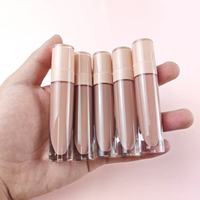 Tendance beige beauté cosmétiques marque privée personnalisé créer votre propre rouge à lèvres liquide naturel végétalien Nude mat liquide Lipgloss