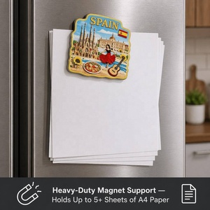 Imán de Refrigerador 3D en Relieve de Aluminio con Diseño de Cultura Europea, 2x3 Pulgadas, Recuerdo de Viaje de Francia, Italia y España para Decoración de Cocina, Bar y <span class=keywords><strong>Hogar</strong></span>, Regalo - Product Image 3