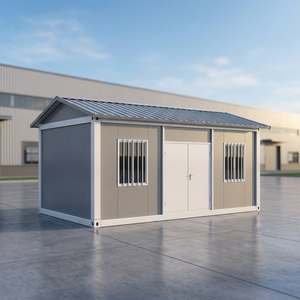 Maison conteneur modulaire préfabriquée de 20 pieds à installation facile avec toit à pignon pour une vie moderne et un bureau - Product Image 1