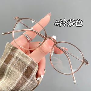 Montures de lunettes rondes Danyang 6808, monture complète légère, verres en plastique pour femmes, style rétro - Product Image 2