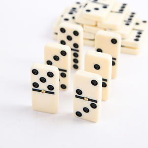 Juego de Dominó Doble Seis Profesional de Alta Calidad, Caja Transparente, Caja de Madera, Piezas de Dominó con Puntos Negros - Product Image 3