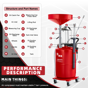 Xe Chất Thả<span class=keywords><strong>i</strong></span> Dầu Thiết Bị 100 Lít Xe Sửa Chữa Chất Thả<span class=keywords><strong>i</strong></span> Dầu Xả Và Thu Thập Công Cụ Cho Tiếp Nhận Và Hút Xe Chất Thả<span class=keywords><strong>i</strong></span> Dầu - Product Image 2