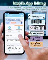 Phomemo Q30S Mini imprimante thermique portable Machine à étiqueter en papier pour la maison ou la cuisine