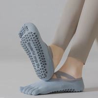 Calcetines de Yoga Antideslizantes Cortos con Patrón de Silicona para Prevenir Lesiones, Logotipo Personalizado, MOQ Bajo, Calcetines para Barre