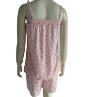 Pyjama d'été 3 pièces en jersey brodé de dentelle vintage grande taille pour femme, longueur genou, vente en gros Chine, tenue de nuit, chemise de nuit