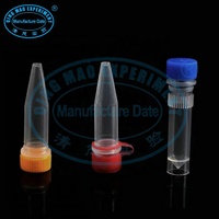 Nouveau Cryotube Médical en Matière PP de 1,5 ml avec Anneau en Silicone pour Analyse de Laboratoire, Fournitures de Laboratoire