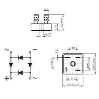 Rectificador de Puente Monofásico SUNTOP IGBT Kbpc3510, Rectificador de Puente, Equipo de Energía CE, Puente Cuadrado, Fabricante Original BR