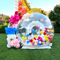 Maison d'amusement de fête d'enfants grande tente gonflable transparente de bulle de dôme d'igloo en cristal